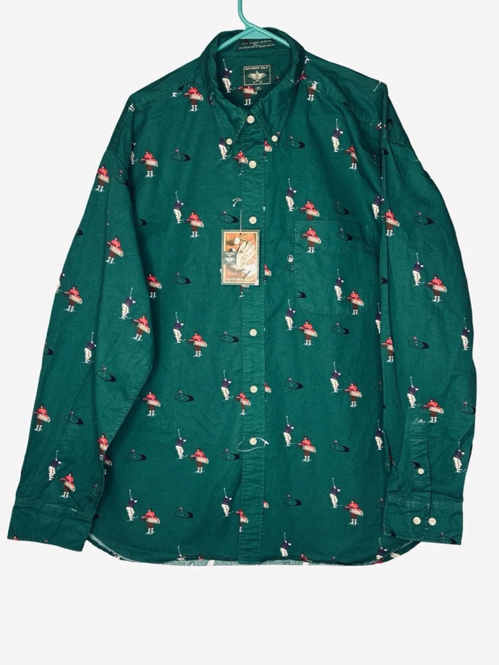 Dockers XL Green Golf Shirt NWT - Picture 2 of 5